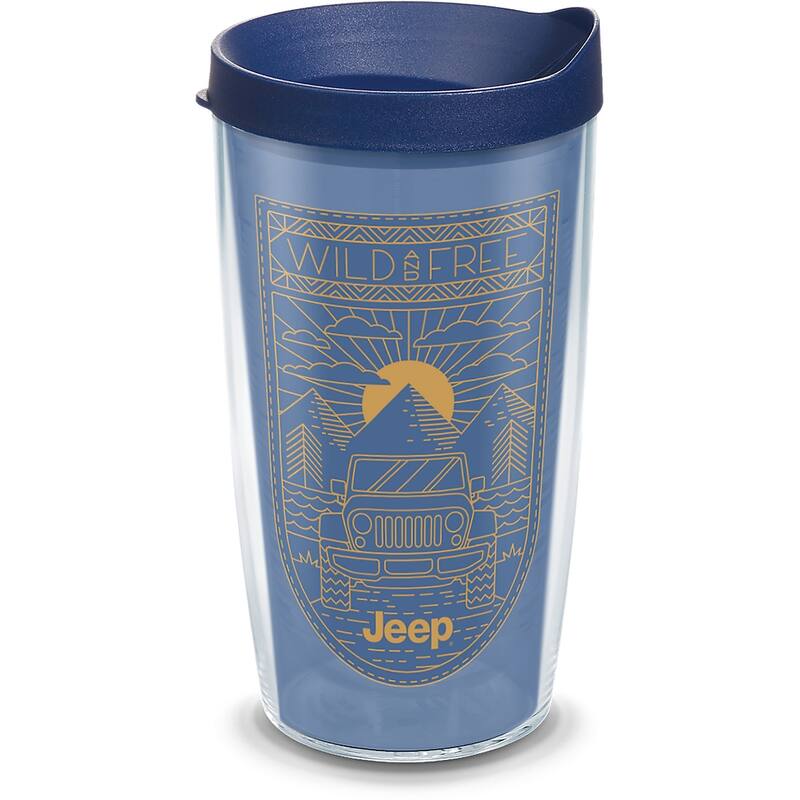 Tervis Jeep Wild and Free Made in USA Double Walled Insulated Travel Tumbler, Classic - 16oz