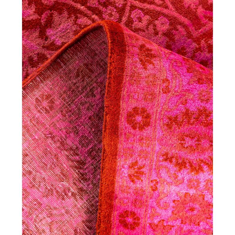 Overdyed One-of-a-Kind Hand-Knotted Area Rug - Pink - 4' 1" x 6' 3"