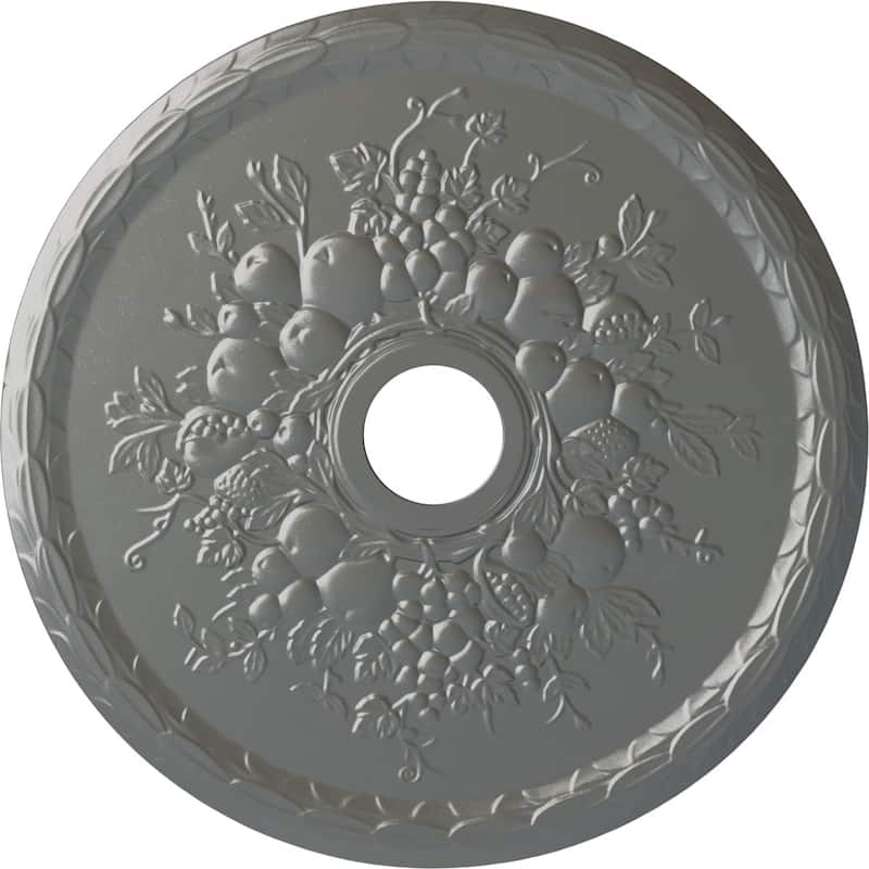 22 5/8"OD x 3 5/8"ID x 5/8"P Grape Ceiling Medallion