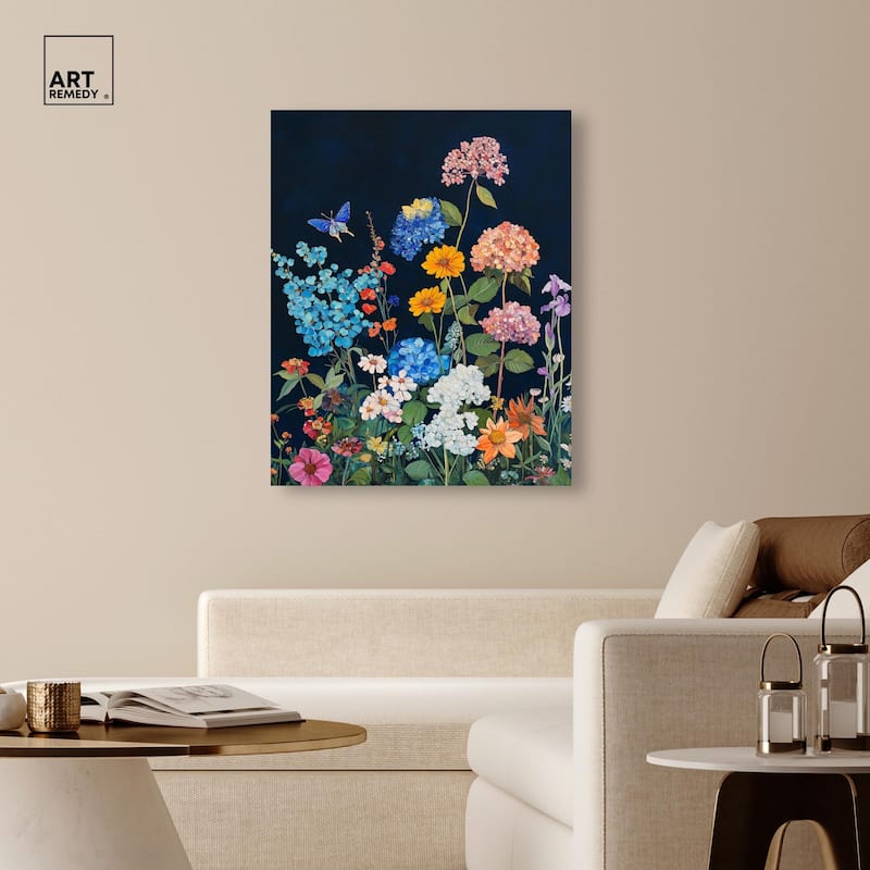 Twilight Blossoms II Canvas by Art Remedy, Gallery Wrapped
