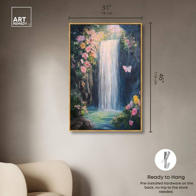 Hidden Falls I Canvas by Art Remedy