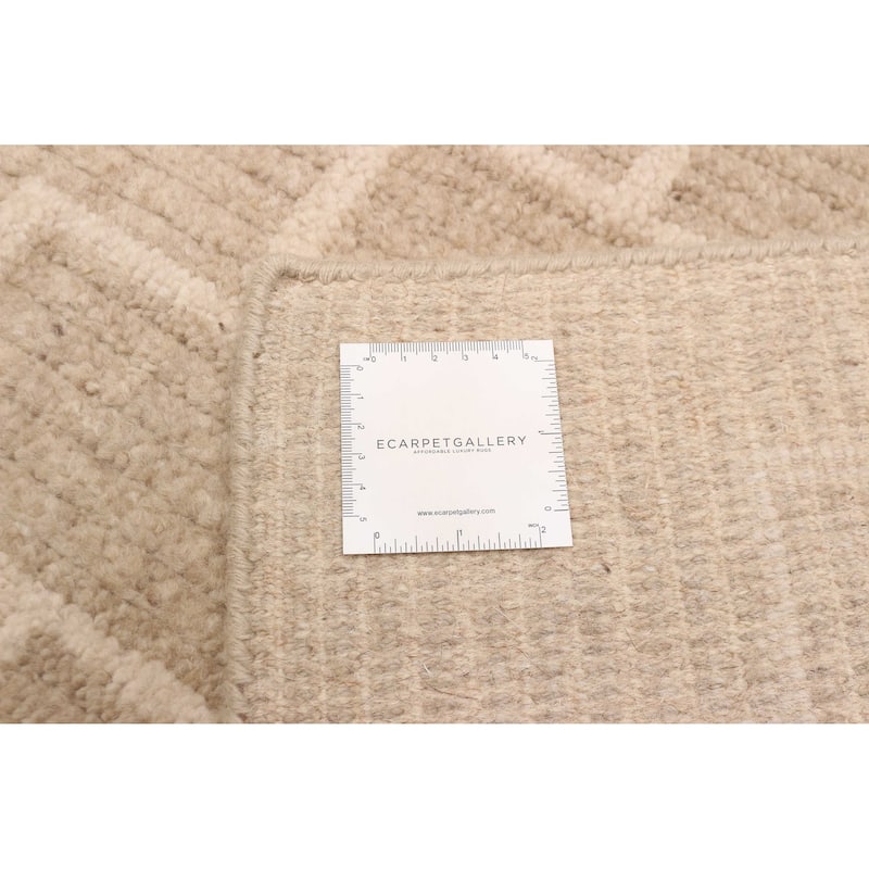 ECARPETGALLERY Hand-knotted Tangier Tan Wool Rug - 5'1 x 7'10