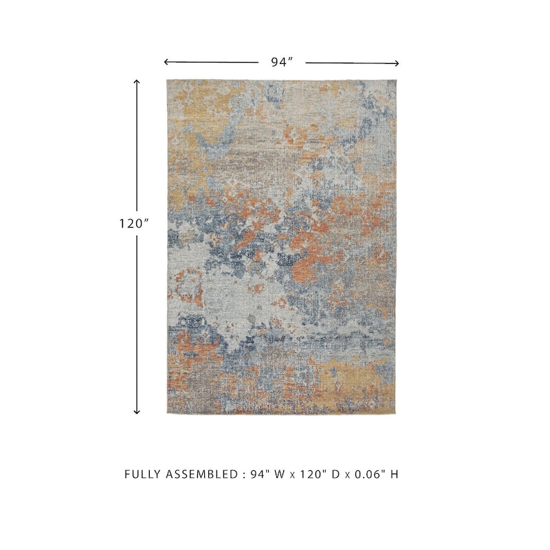 Wraylen Multi Large Rug - 7'10"W x 10'D