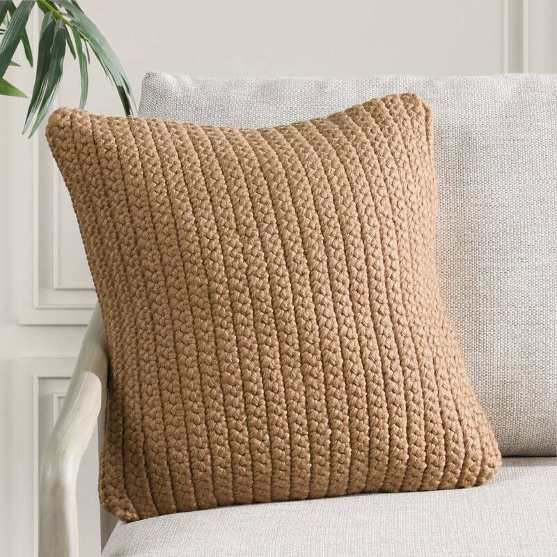 Villa by Classic Home Prism Performance Outdoor Throw Pillow - 22x22 - Yellow