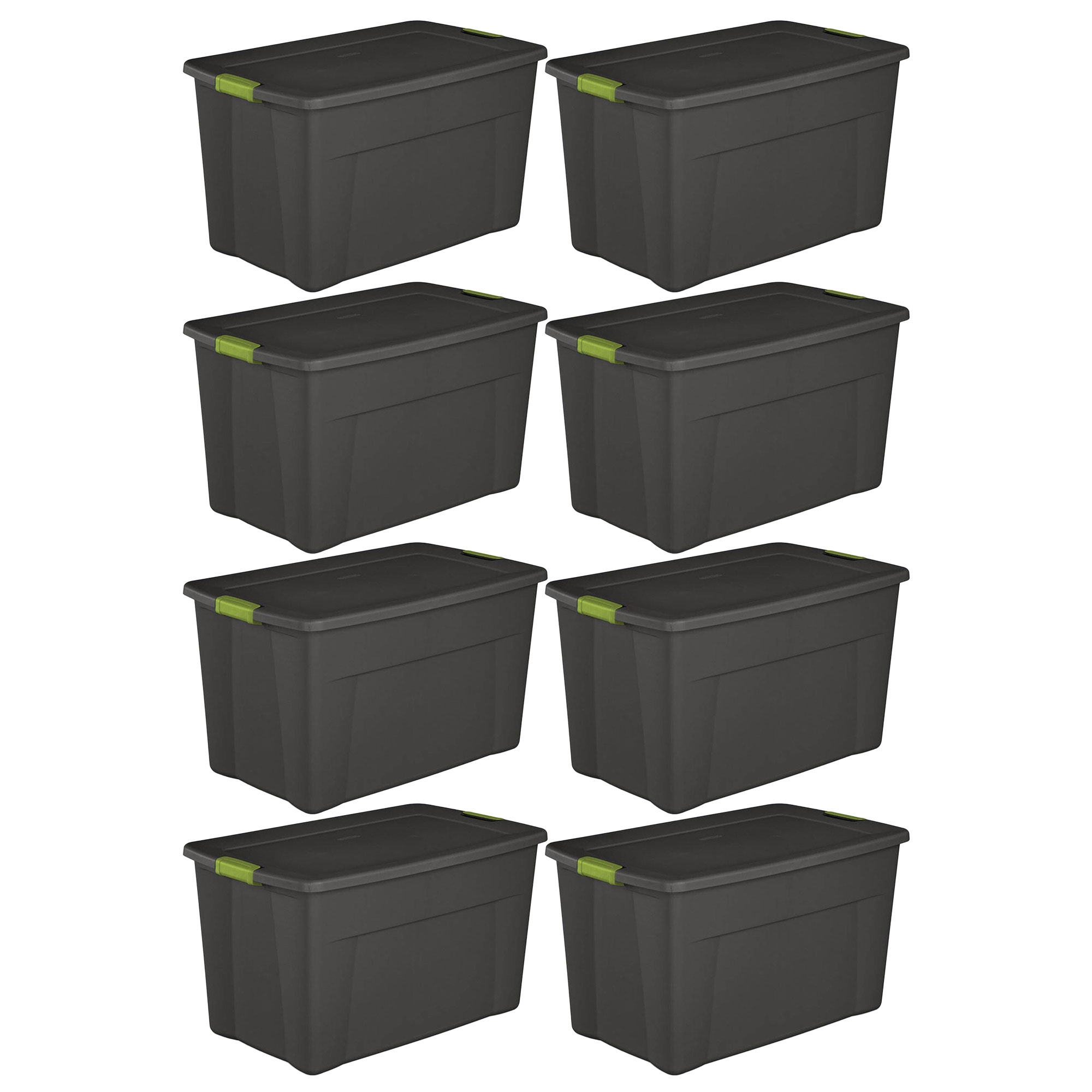 Sterilite 35 Gallon Storage Tote Box with Latching Container Lid Gray 8 Pack 8 Pack Bed Bath Beyond 37667307