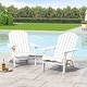 preview thumbnail 4 of 49, Bellwood Outdoor Acacia Wood Folding Adirondack Chairs (Set of 2) by Christopher Knight Home White