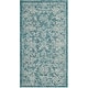 preview thumbnail 123 of 180, SAFAVIEH Courtyard Aquata Indoor/ Outdoor Waterproof Patio Backyard Rug 2'3" x 5' - Turquoise