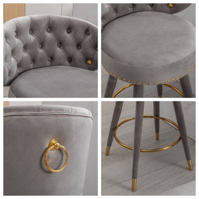 Counter Height Bar Stools Set of 2 - 20.87*19.88*36.61Inch