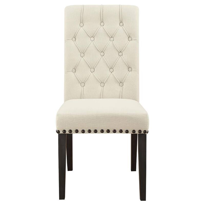Wooden Tufted Side Chairs,Dining Chair (Set of 2)