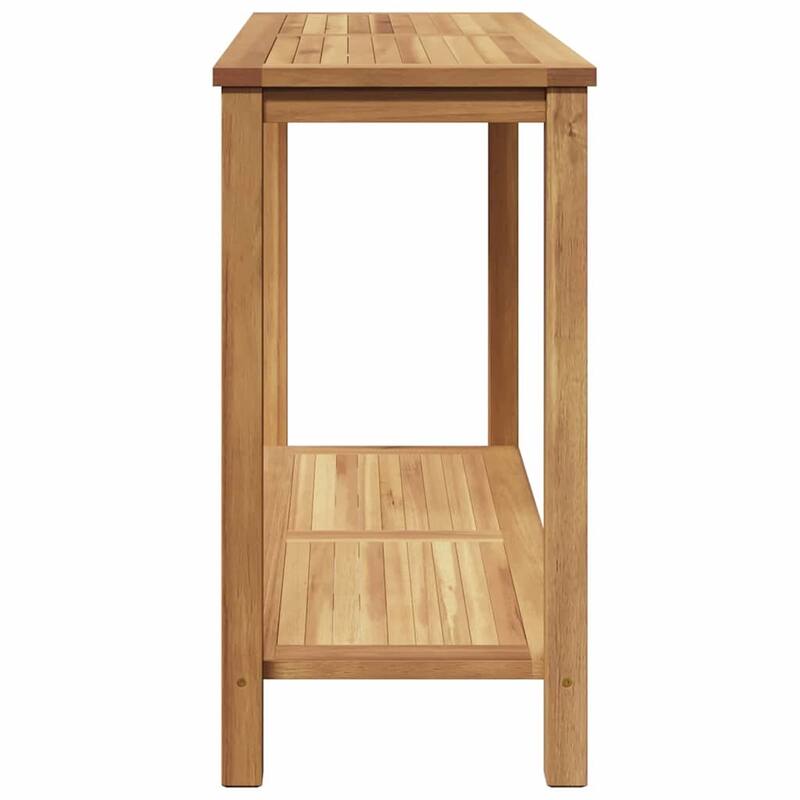 vidaXL Console Table Brown in Solid Teak Wood
