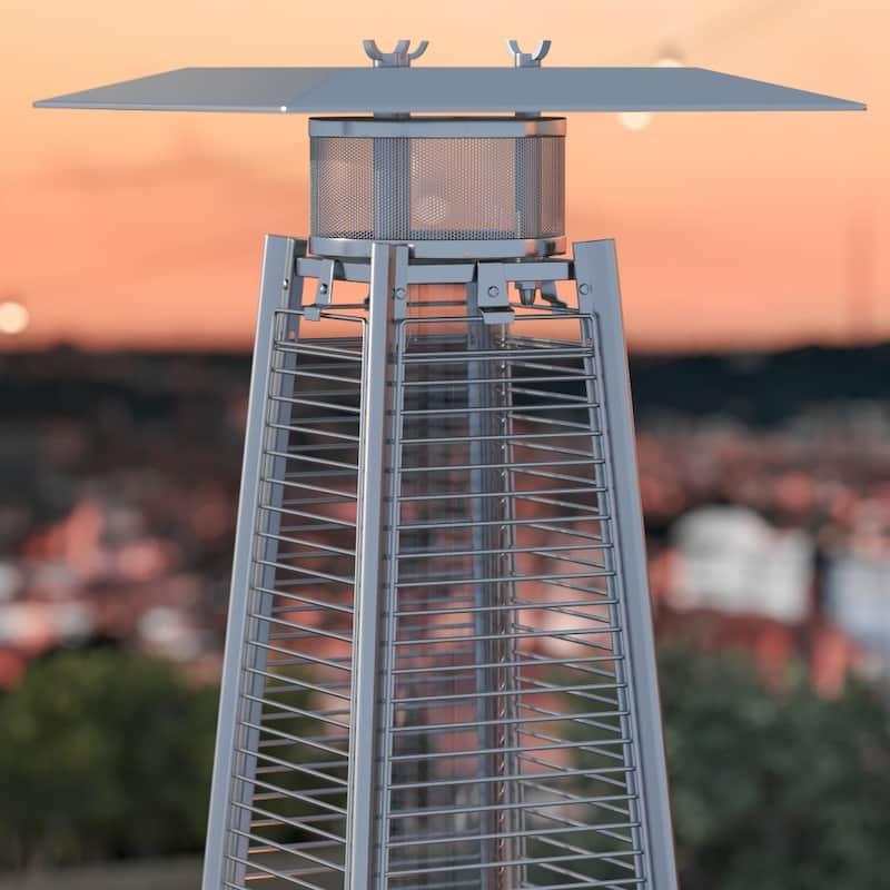 Outdoor Patio Heater - 7.5 Feet Round Steel Patio Heater - 42,000 BTU's