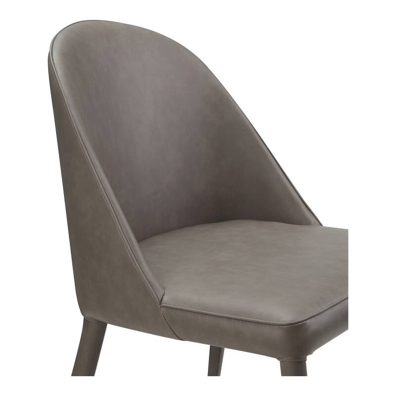 Aurelle Home Beau Modern Vegan Leather Parson Dining Chairs (Set of 2)
