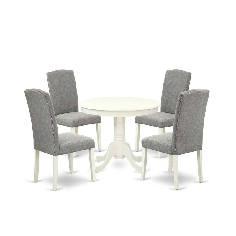 Southwestern Dining Set - 5 Piece Table & Chair Set - Antique Style - 36 Inch Round Table