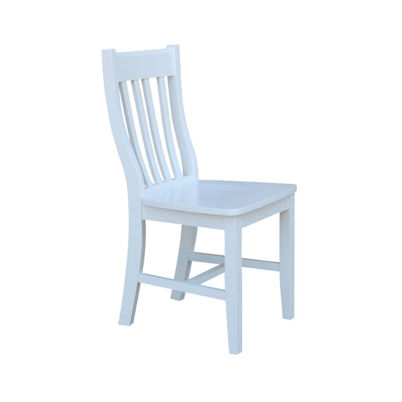 Copper Grove Quince Solid Wood Schoolhouse Chairs, Set of 2