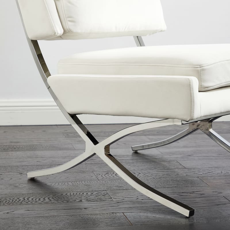 Art Leon Modern and Comfortable Velvet Armless Accent Chair