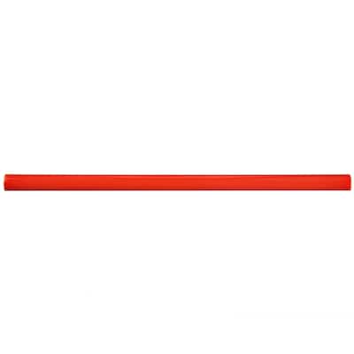 Merola Tile Twist Red Cherry 1/2" x 11-3/4" Ceramic Wall Trim - (1 Tile)
