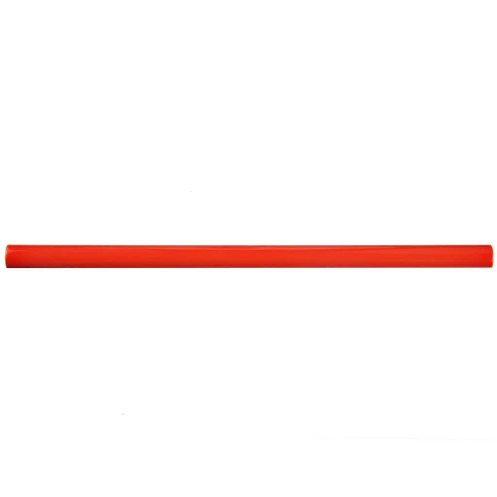 Merola Tile Twist Red Cherry 1/2" x 11-3/4" Ceramic Wall Trim - (1 Tile)
