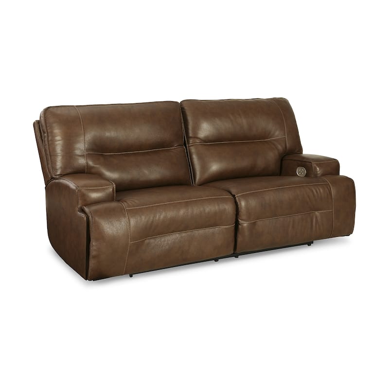 Signature Design by Ashley Francesca Auburn 2 Seat Power Reclining Sofa with Adjustable Headrest - 84"W x 41"D x 42"H