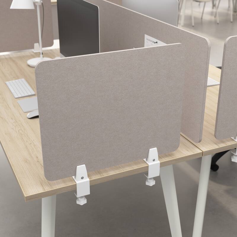 Bush Business Furniture 22W Office Desktop Privacy Screen - Warm Beige