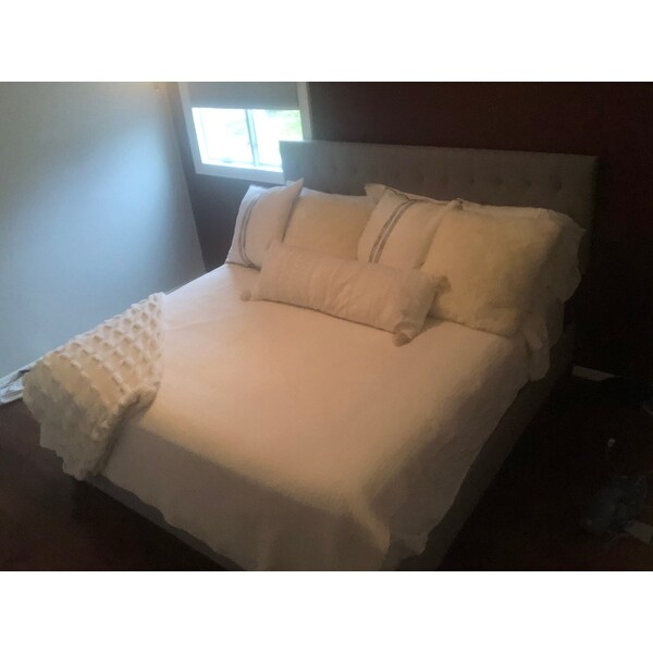 Top Product Reviews For Brookside Anna Upholstered Storage Bed With Drawers 30884528 Overstock