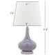 preview thumbnail 3 of 6, SAFAVIEH Kids Lighting 18-inch Amy Purple Mini Gourd Table Lamp