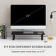 preview thumbnail 4 of 5, Jani Wood Monitor Stand Riser Desk - Ergonomic Design Stand, Desktop Organizer Table for Home, Office Workspace, Gaming Desk