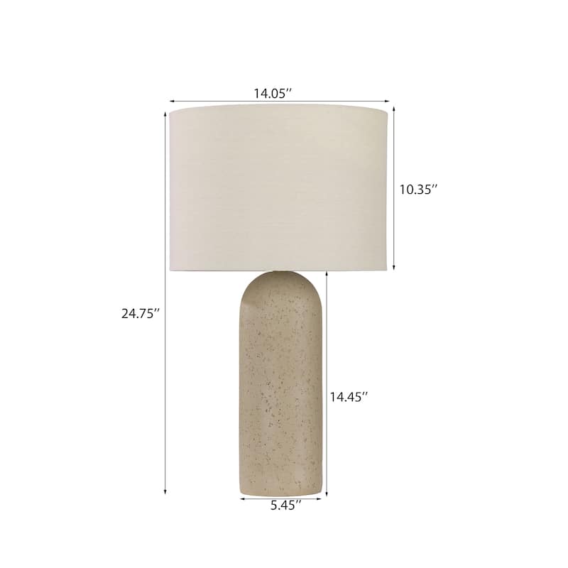 26.7" Ceramic Accent Table Lamp, Bedside Table Lamps With 3-way Dimming Switch