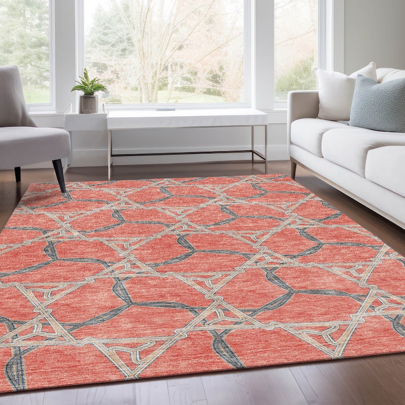 Premium Washable Super Soft Modern Tangle Mayfield Rug