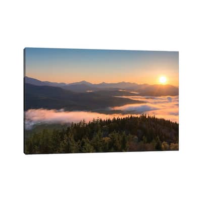 iCanvas "Sunrise Over Adirondack High Peaks From Goodnow Mountain, Adirondack Park, New York" by Panoramic Images Canvas Print