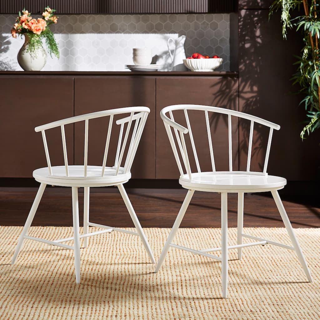 Truman Slope Low Back Windsor Metal Side Chairs (Set of 2) by iNSPIRE Q Modern