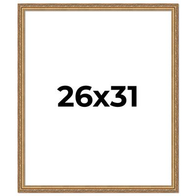 26x31 Frame Red Solid Wood Picture Frame Width 1.75 Inches | Interior Frame Depth 1 13/16 Inches