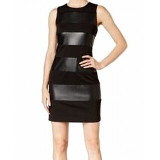 Size 16 Sheath Faux Leather Dress 