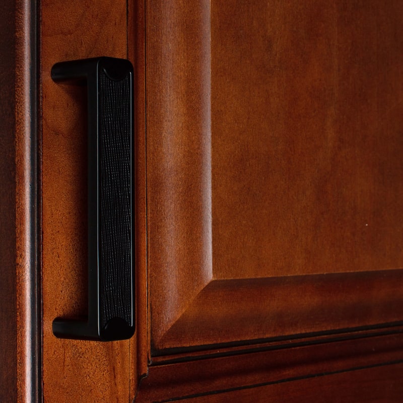 1-1/4 in. Square Embossed Leather Knobs(Pack of 5)