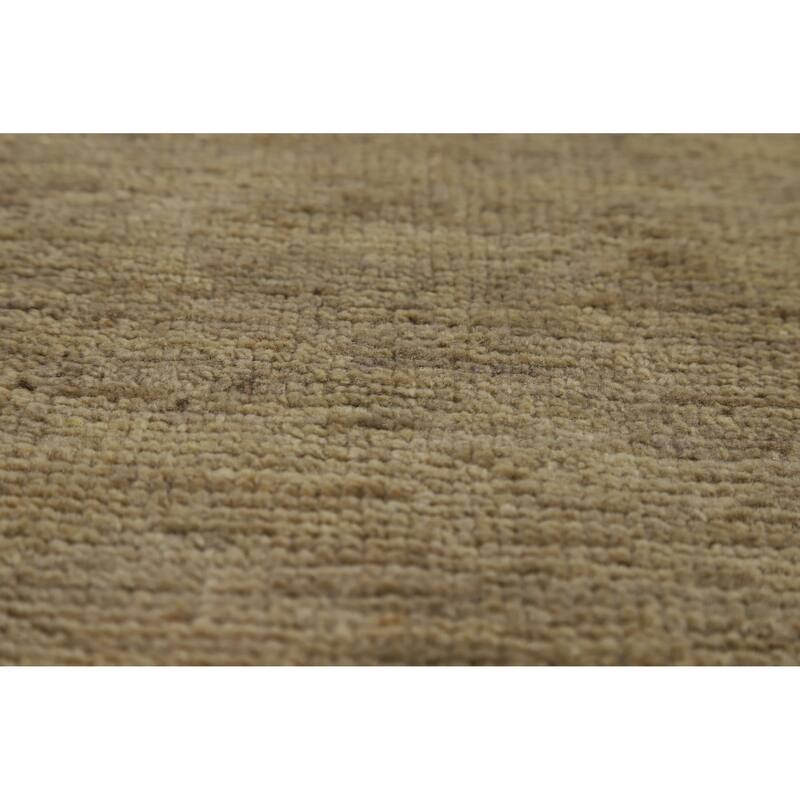 Hand Knotted Oriental 100% Wool Carpet Transitional Medallion Yellow & Gold Oushak Area Rug - 12' 1'' X 8' 10''