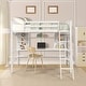 preview thumbnail 4 of 34, Twin Loft Bed with Shelves, Desk, and Ladder - Perfect for Multi-Use Spaces