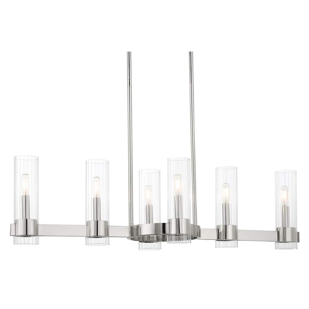 Minka Lavery Vernon Place 6 Light 42" Wide Linear Chandelier