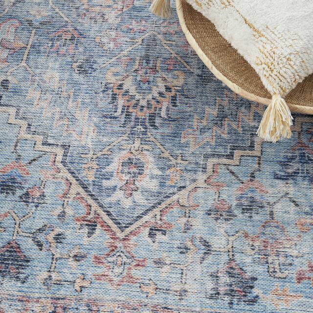 57 Grand by Nicole Curtis Vintage Medallion Machine Washable Area Rug