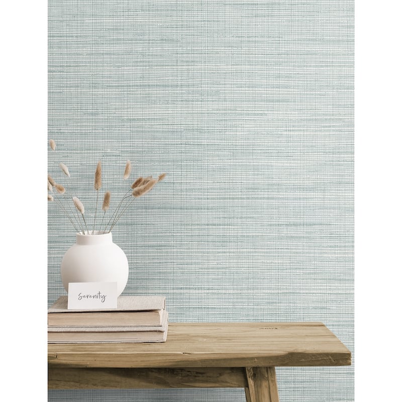 Seabrook Designs Mei Stringcloth Unpasted Wallpaper