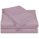 1200 Thread Count Cotton Deep Pocket Luxury Hotel Stripe Sheet Set - Purple - Twin
