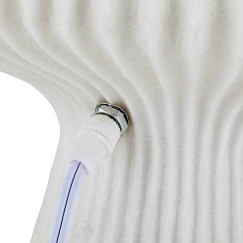 Aria Home Mushroom Table Lamp Sculpted Sandstone Led Rgb Compatible