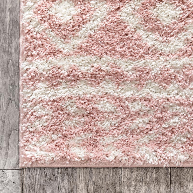 Well Woven Madison Shag Cossima Moroccan Tribal Shag Area Rug