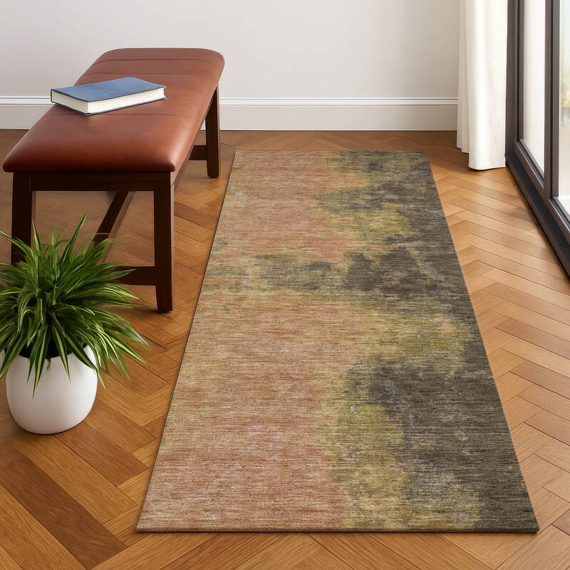 Premium Washable Super Soft Vintage Traditional Mayfield Rug - Fudge - 2'3" x 7'6"