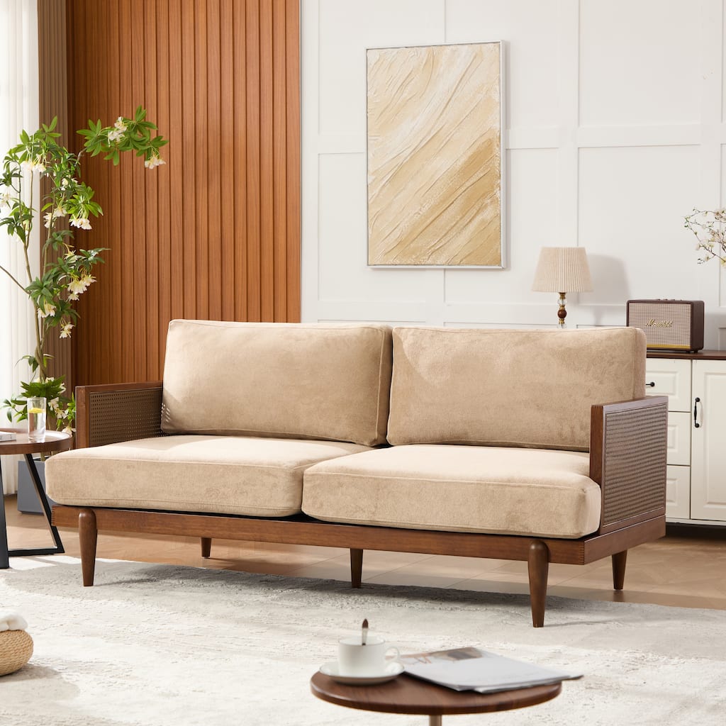 Christopher Knight Home - Lisa Fabric Arm 3-Seater Sofa