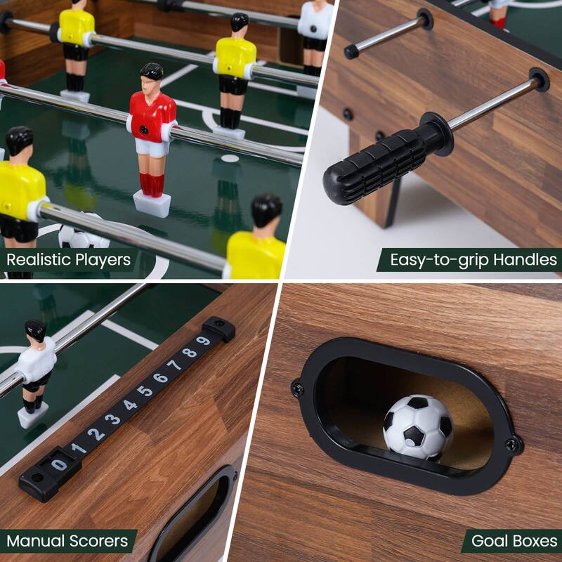 Costway 4 in 1 Multi Game Table with Stackable Tabletops of Billiards, - See Details