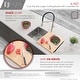 preview thumbnail 6 of 8, STYLISH Bamboo Over the Sink Cutting Board with Collapsible Bowl and Collander - 15.875" x 18"