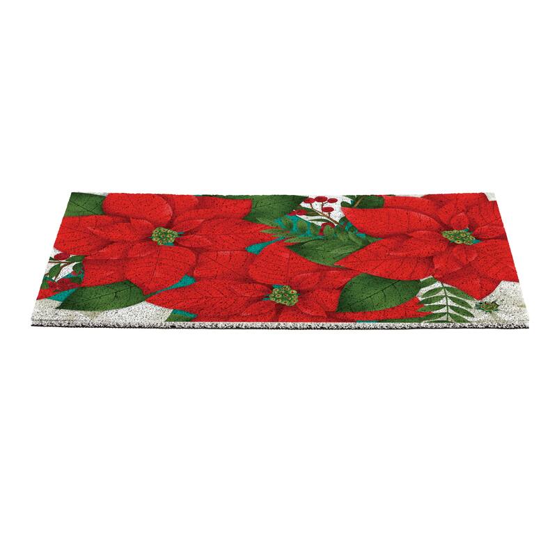 Holiday PVC Trapper Door Mat - 28" x 16"