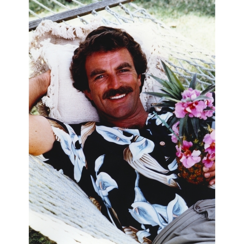 Tom Selleck In Floral Polo Portrait Photo Print Item Varcel707012