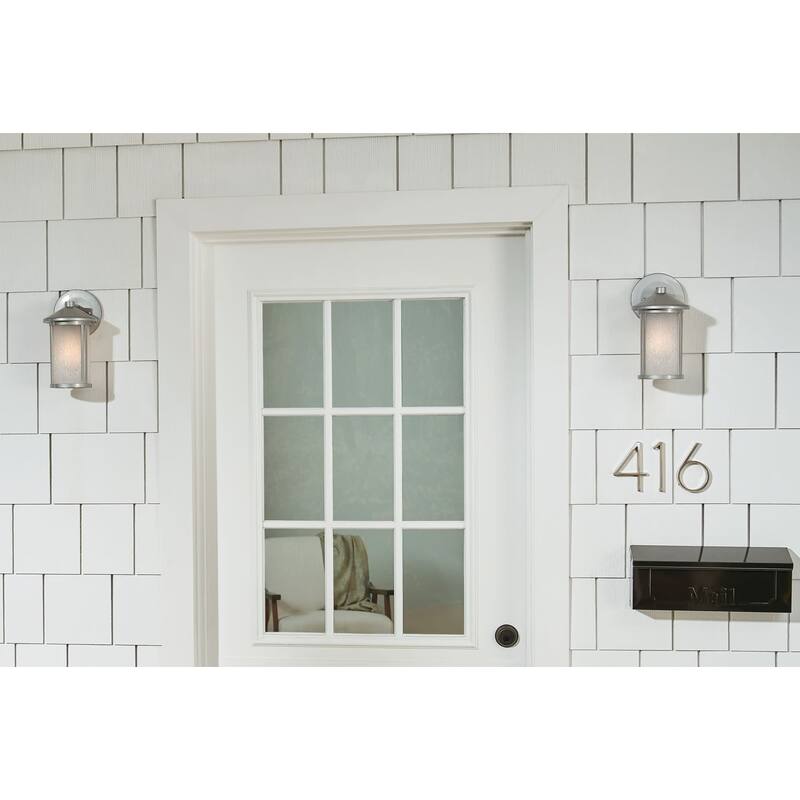 Kichler 59098 Lombard 11" Tall Outdoor Wall Sconce with Satin Etched