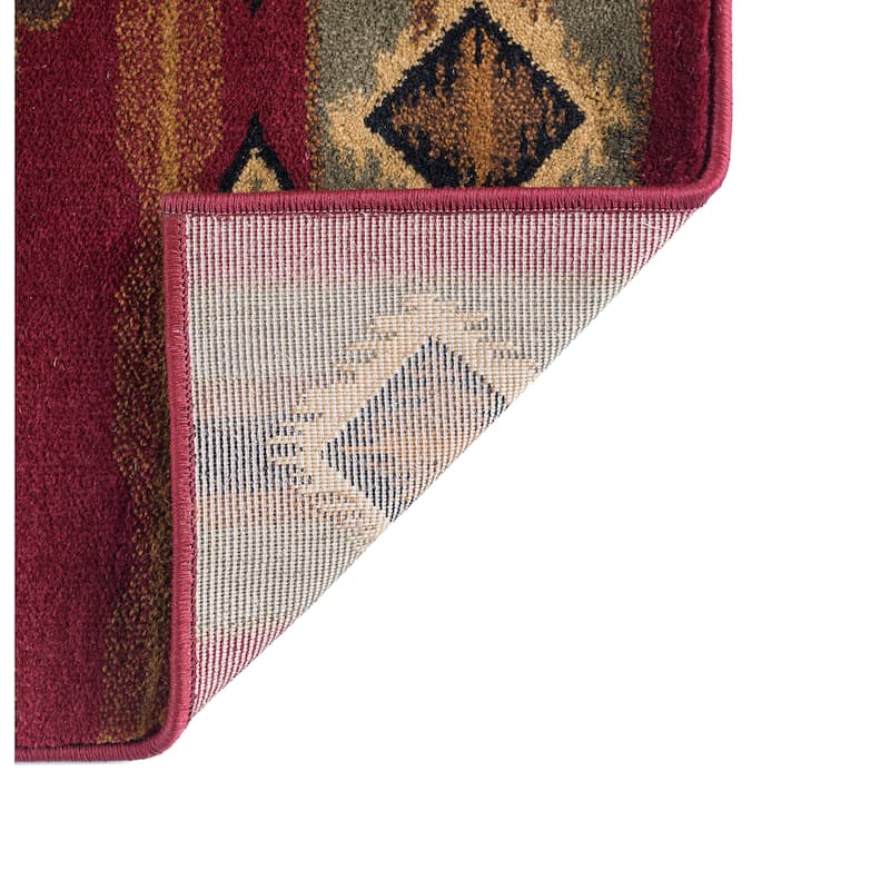 Natural Lodge Novelty Graphic Indoor Area Rug