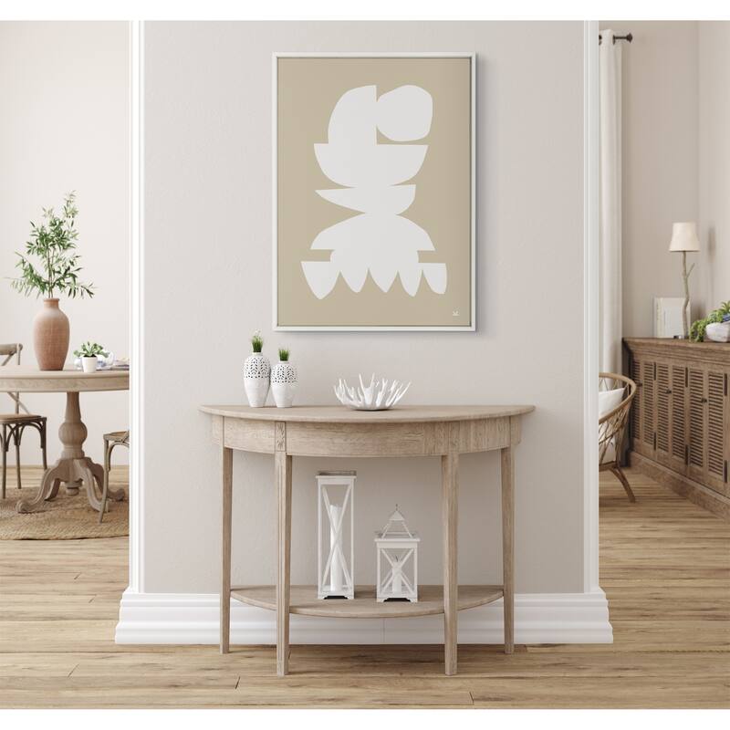 Kate and Laurel Sylvie New Monuments 2 B Framed Canvas by Kelly Knaga